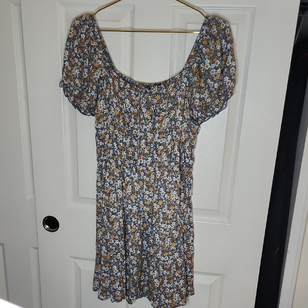 Floral Puff Sleeve Dress